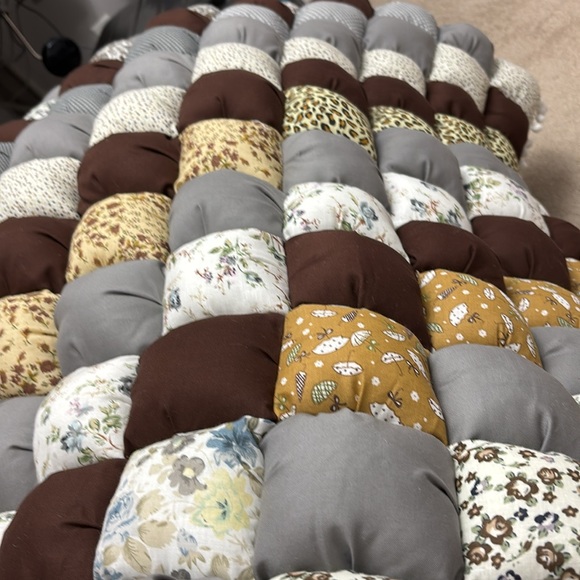 Gray and Brown Patchwork Cribs Quilt Bedding - Picture 4 of 7